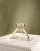 18k Yellow Gold | 2.02ct - E - VS1 Oval Lab Diamond | Lab Diamond side stones
