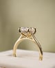 18k Yellow Gold | 2.53ct - F - VS1 Oval Lab Diamond | Lab Diamond side stones
