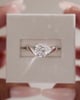 Platinum | 10x7mm Pear Moissanite
