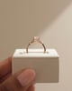 18k Rose Gold | Low Set | 9x6.5mm Oval Moissanite | Lab Diamond side stones