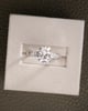 Platinum | Low Set | 9x6.5mm Oval Moissanite | Lab Diamond side stones