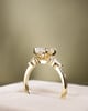 18k Yellow Gold | High Set | 1.6ct - E - VVS2 Oval Lab Diamond | Lab Diamond side stones