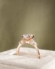 18k Rose Gold | High Set | 1.56ct - F - VVS2 Oval Lab Diamond | Lab Diamond side stones