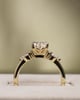 18k Yellow Gold | High Set  | 1.52ct - D - VS1 Oval Lab Diamond | Lab Diamond side stones