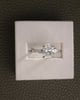 Platinum | High Set | 2.47ct - F - VVS2 Oval Lab Diamond | Lab Diamond side stones