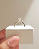 18k Yellow Gold | 8.5x6.5mm Emerald Moissanite | Moissanite side stones