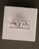 Platinum | 2.71ct - F - VVS2 Emerald Lab Diamond | Lab Diamond side stones