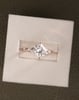 18k Rose Gold | 1.5ct - E - VS1 Princess Lab Diamond | Lab Diamond side stones