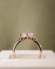 18k Rose Gold | 1.5ct - E - VS1 Princess Lab Diamond | Lab Diamond side stones