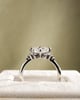Platinum | 1.55ct - E - VVS2 Princess Lab Diamond | Lab Diamond side stones