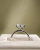 Platinum | High Set | 2.02ct - F - VVS2 Oval Lab Diamond | Lab Diamond side stones