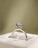 Platinum | High Set | 2.02ct - F - VVS2 Oval Lab Diamond | Lab Diamond side stones