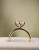 18k Yellow Gold | High Set | 2.5ct - D - VVS2 Oval Lab Diamond | Lab Diamond side stones