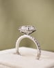 Platinum | 2.55ct - E - VVS2 Cushion Lab Diamond | Lab Diamond side stones
