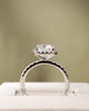 Platinum | 2.55ct - E - VVS2 Cushion Lab Diamond | Lab Diamond side stones