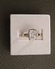 18k Yellow Gold | 3.04ct - D - VS1 Elongated Cushion Lab Diamond | Lab Diamond side stones