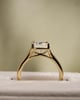 18k Yellow Gold | 3.04ct - D - VS1 Elongated Cushion Lab Diamond | Lab Diamond side stones