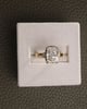 18k Yellow Gold | 3.09ct - F - VVS2 Elongated Cushion Lab Diamond | Lab Diamond side stones