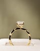 18k Yellow Gold | 2.05ct - E - VVS2 Oval Lab Diamond | Lab Diamond side stones
