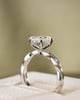 Platinum | 2.02ct - F - VVS2 Oval Lab Diamond | Lab Diamond side stones