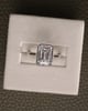 Platinum | 3.72ct - D - VVS1 Emerald Lab Diamond | Lab Diamond side stones
