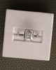 Platinum | 3.08ct - E - VVS1 Emerald Lab Diamond | Lab Diamond side stones