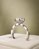 Platinum | 2.02ct - E - VVS2 Elongated Cushion Lab Diamond | Lab Diamond side stones