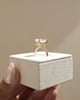 18k Yellow Gold | 4.01ct - E - VVS2 Elongated Cushion Lab Diamond | Lab Diamond side stones
