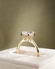 18k Yellow Gold | 2.96ct - E - VS1 Elongated Cushion Lab Diamond | Lab Diamond side stones