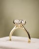18k Yellow Gold | 3.22ct - E - VVS2 Elongated Cushion Lab Diamond | Lab Diamond side stones