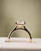 18k Yellow Gold | 3.22ct - E - VVS2 Elongated Cushion Lab Diamond | Lab Diamond side stones