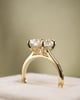 18k Yellow Gold | 3.1ct - E - VS1 Elongated Cushion Lab Diamond | Lab Diamond side stones