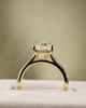 18k Yellow Gold | 3.1ct - E - VS1 Elongated Cushion Lab Diamond | Lab Diamond side stones