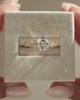 18k Yellow Gold | 8x6mm Elongated Cushion Moissanite | Lab Diamond side stones