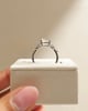 Platinum | 9x7.5mm Elongated Cushion Moissanite | Lab Diamond side stones