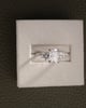 Platinum | 1.51ct - F - VS1 Elongated Cushion Lab Diamond | Lab Diamond side stones