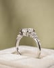 Platinum | 1.51ct - F - VS1 Elongated Cushion Lab Diamond | Lab Diamond side stones