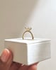 18k Yellow Gold | 11x5.5mm Marquise Moissanite | Lab Diamond side stones
