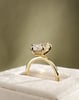18k Yellow Gold | 2.98ct - E - VVS2 Marquise Lab Diamond | Lab Diamond side stones