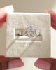 Platinum | 10x7mm Oval Moissanite | Moissanite side stones