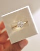 18k Yellow Gold | 8mm Round Moissanite