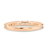 Abbey - Round Stone Eternity Wedding Ring - Half Eternity 18k Rose Gold