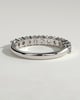 Abbey - Round Eternity Band Wedding Ring - Half Eternity 18k White Gold
