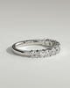 Abbey - Round Eternity Band Wedding Ring - Half Eternity 18k White Gold
