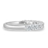 Abbey - Round Stone Eternity Wedding Ring - Half Eternity 18k White Gold