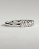 Abbey - Round Eternity Band Wedding Ring - Half Eternity 18k White Gold