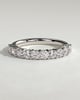 Abbey - Round Eternity Band Wedding Ring - Half Eternity 18k White Gold