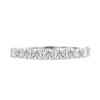 Abbey - Round Stone Eternity Wedding Ring - Half Eternity 18k White Gold