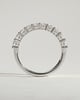 Abbey - Round Eternity Band Wedding Ring - Half Eternity 18k White Gold