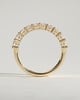 Abbey - Round Eternity Band Wedding Ring - Half Eternity 18k Yellow Gold